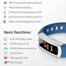 runR One Fitness Tracker: Time-/Alarm Function